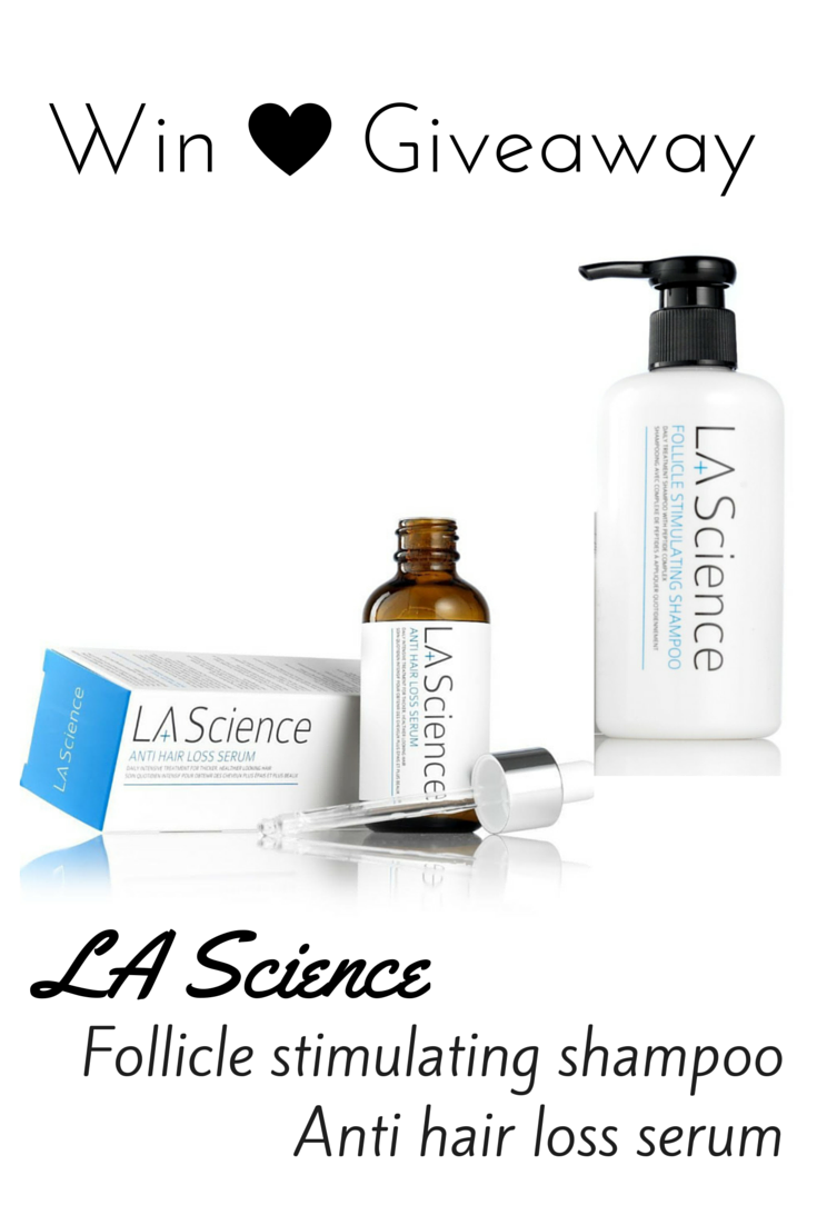 Review and Giveaway LA Science shampoo and serum set